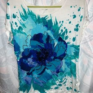 Large Apt 9 watercolor shirt